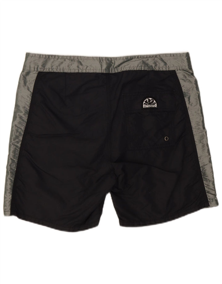 SUNDEK Short de Bain Graphique Homme Nylon Colorblock Noir Moyen