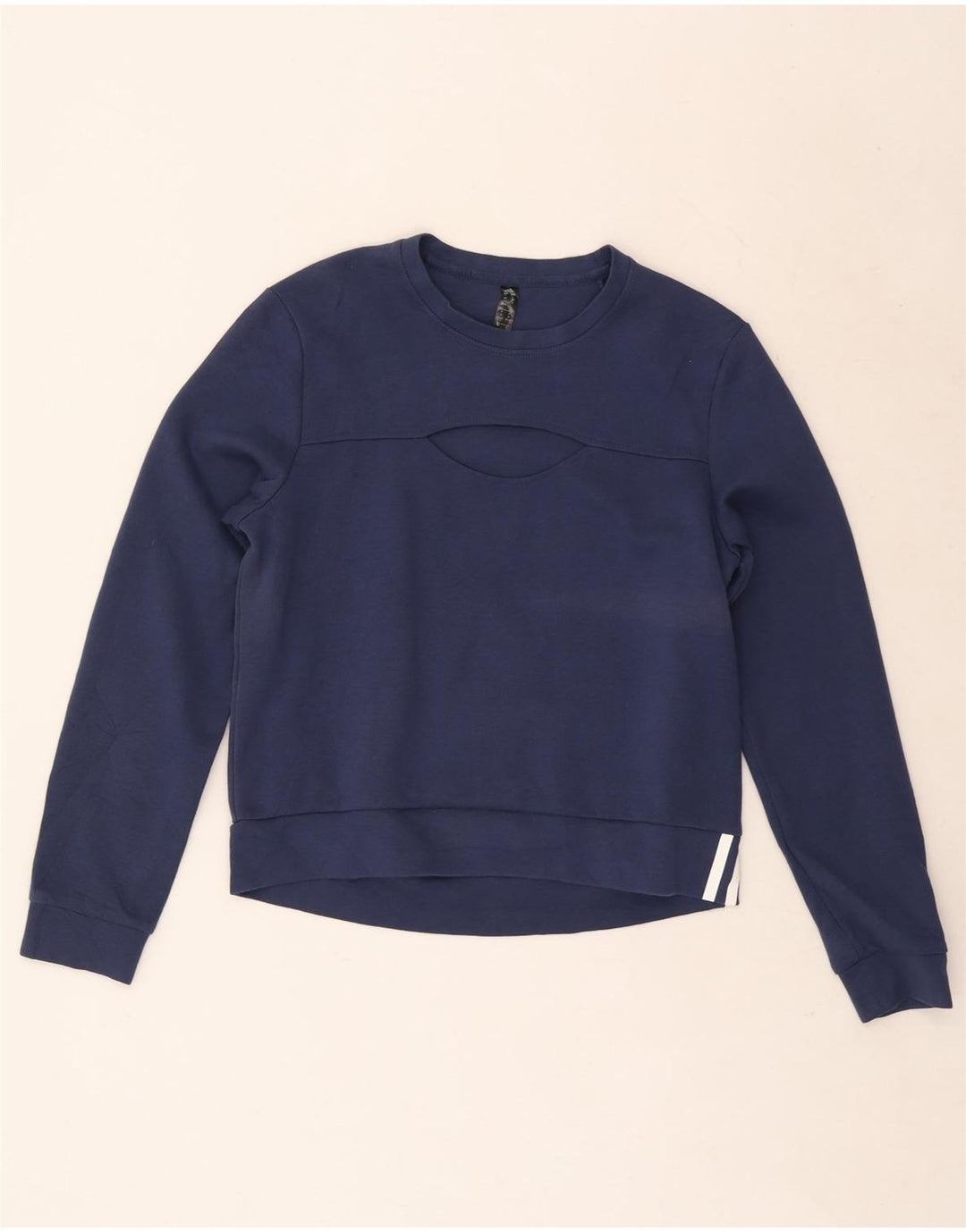 Adidas Sweat-shirt pour femme UK 12/14 Bleu marine moyen en coton