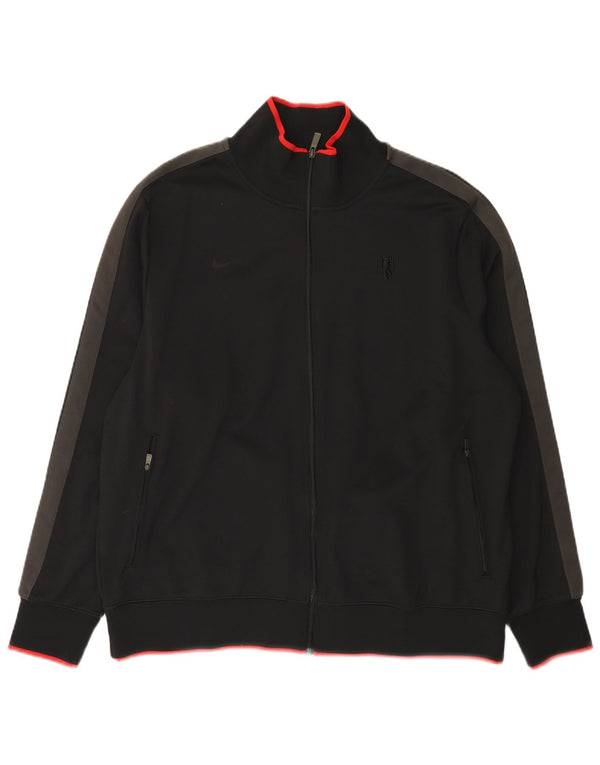 Nike Veste de survêtement Manchester United pour homme 2XL Noir Colorblock