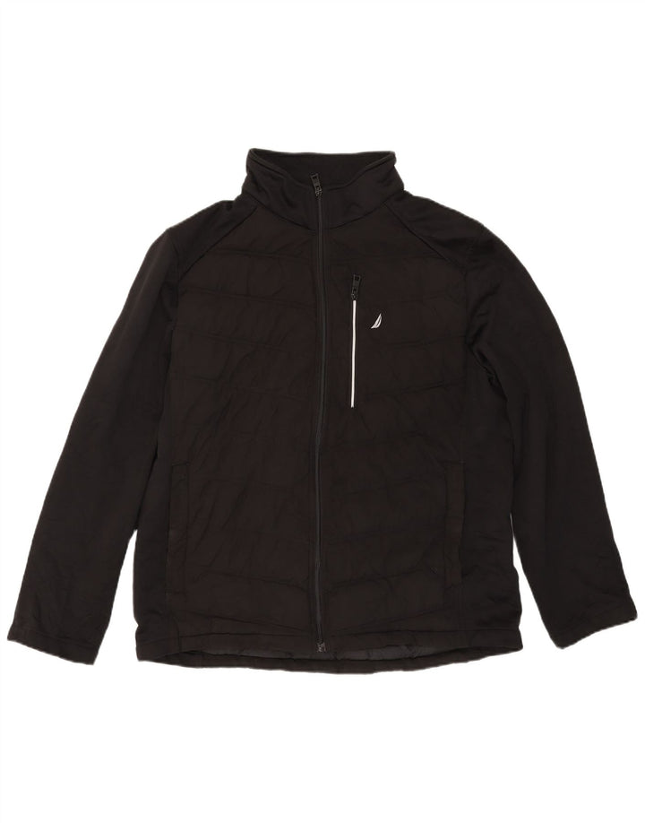 Nautica Veste matelassée pour homme UK 40 Large Noir Polyester