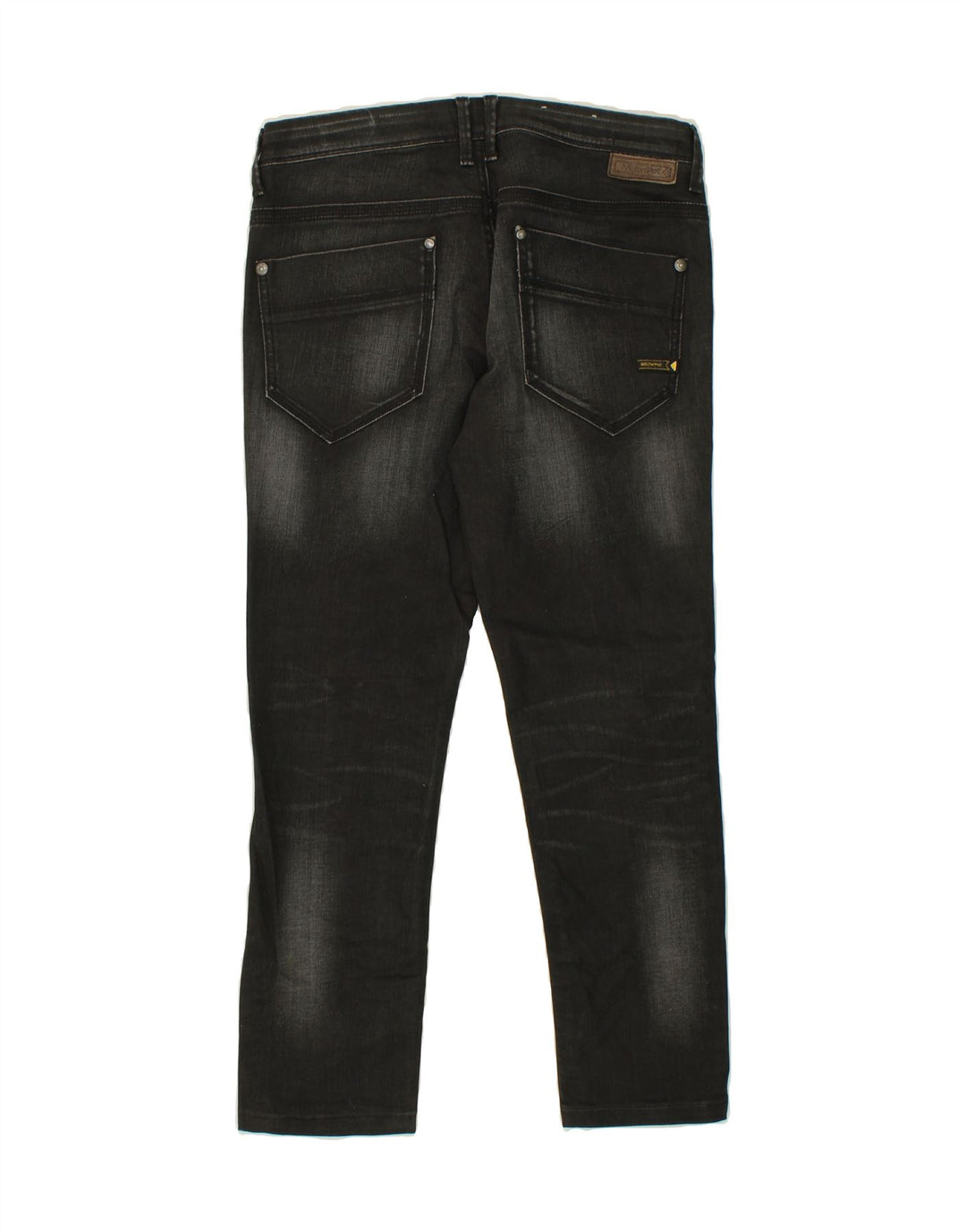 MELTIN' POT Womens Slim Jeans W36 L27 Black Cotton Vintage Meltin' Pot and Second-Hand Meltin' Pot from Messina Hembry 