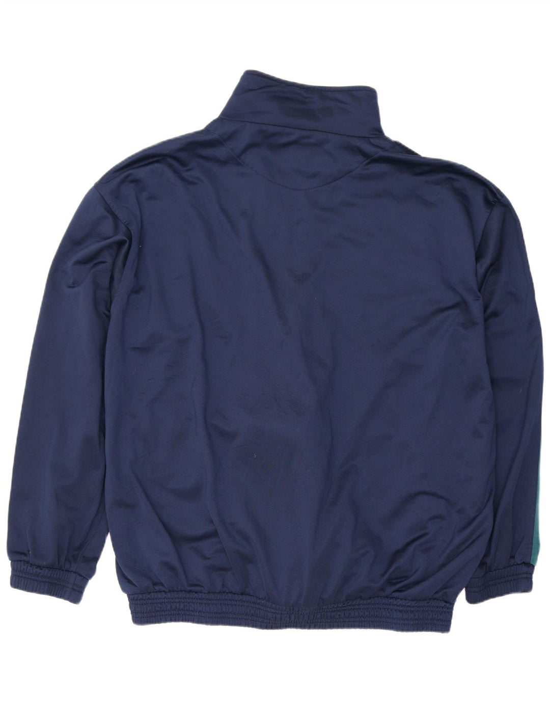 vintage Mens Survêtement Top Veste 2XL Bleu Marine Colourblock Polyester