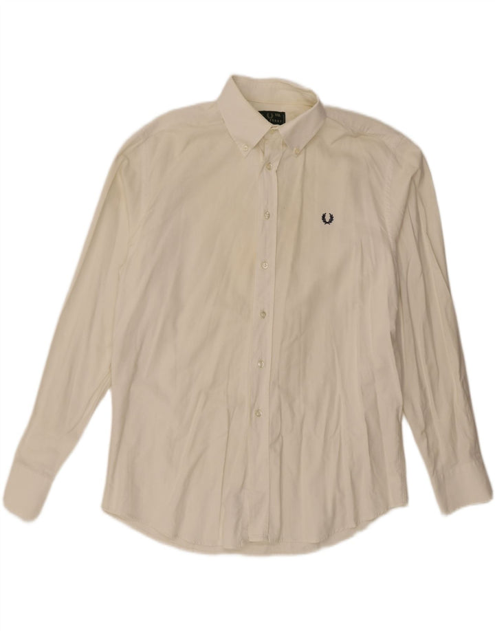 Fred Perry Chemise Homme 2XL Coton Blanc Cassé