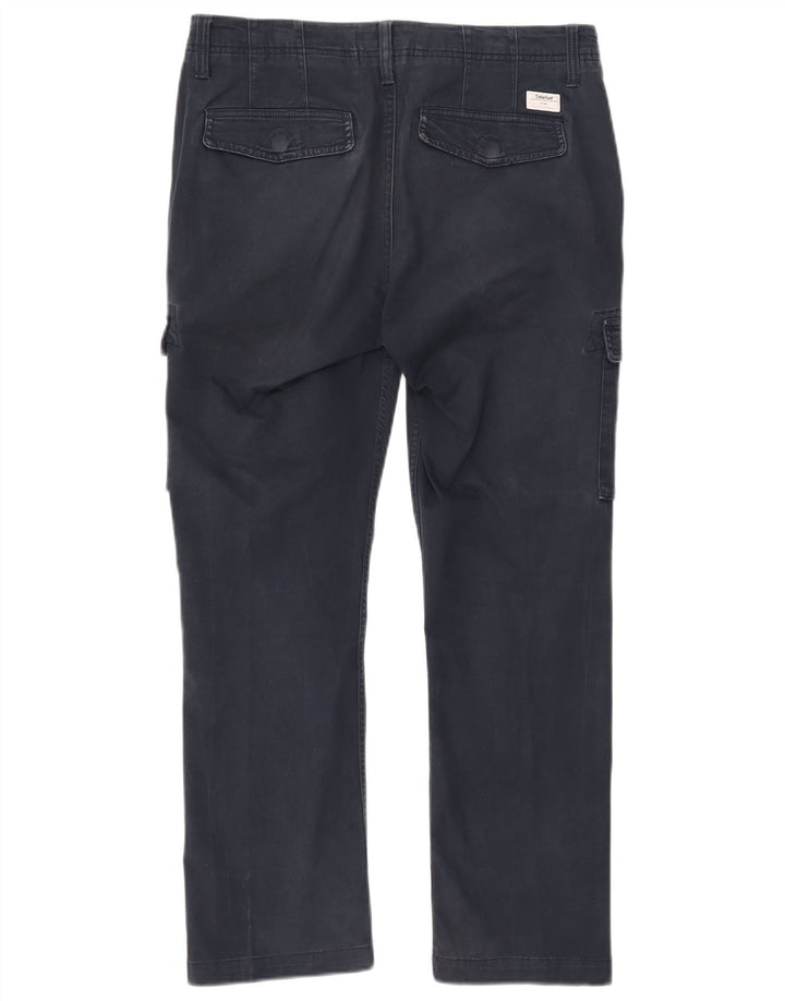 TIMBERLAND Pantalon Cargo Droit Homme W30 L27 Bleu Marine Coton