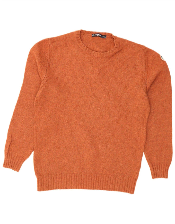 North Sails Pull à col rond pour homme XL en laine orange