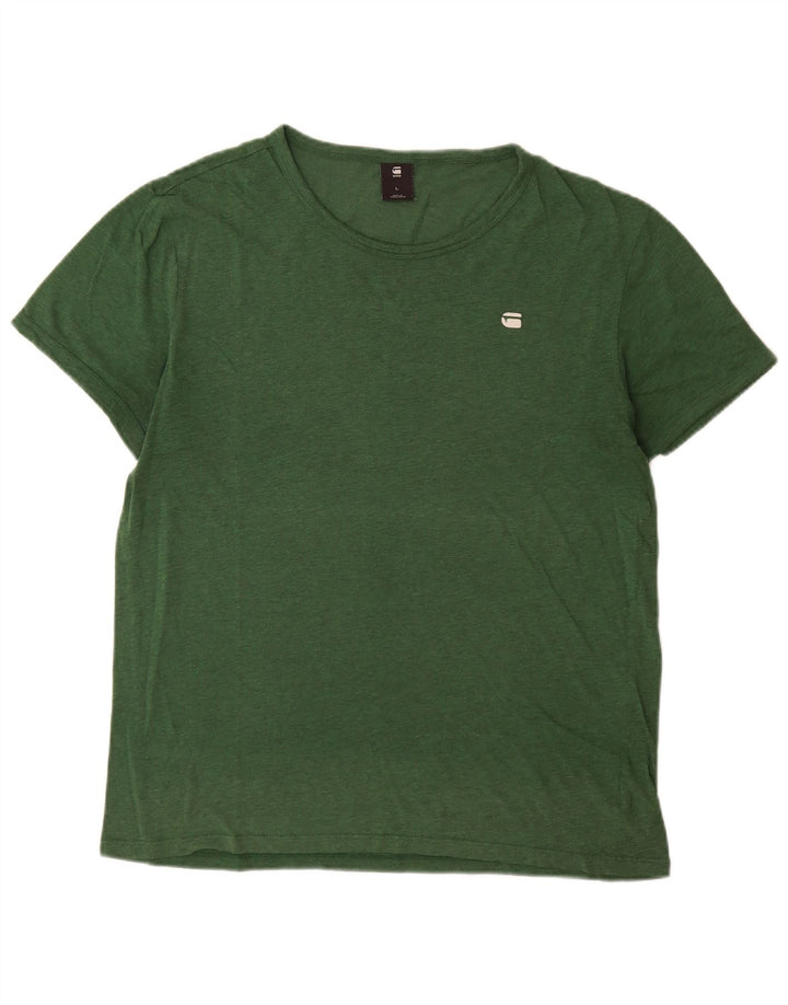 G-Star Homme T-Shirt Top Large Vert Coton