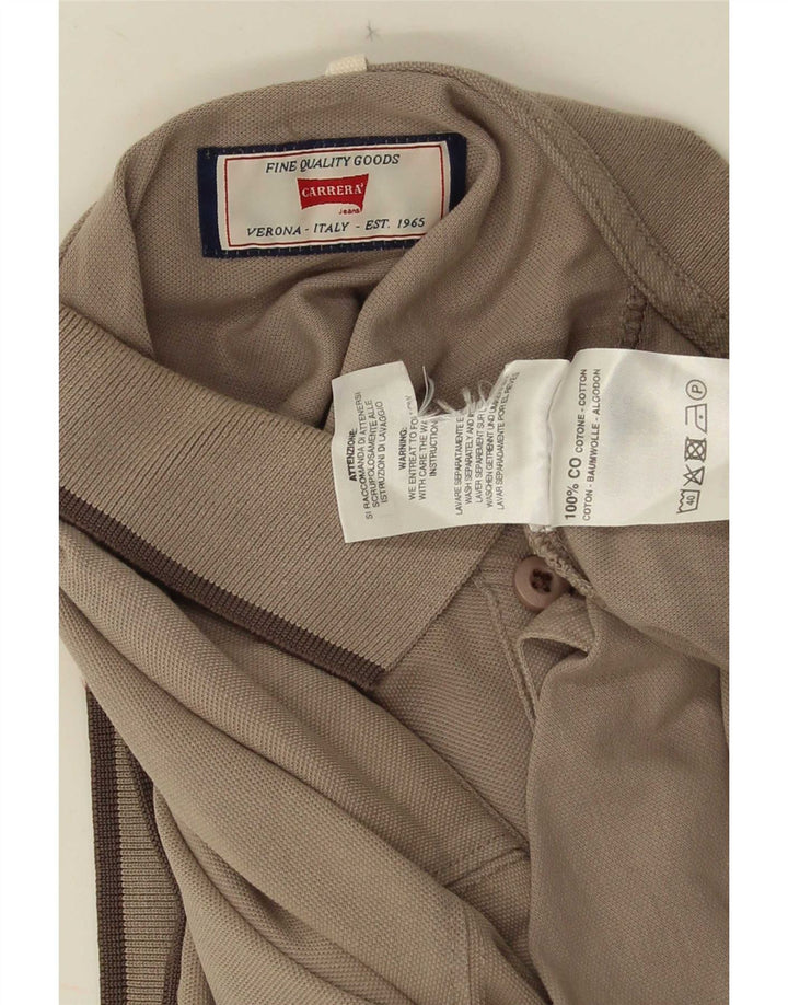 Carrera Polo Homme XL Marron Coton