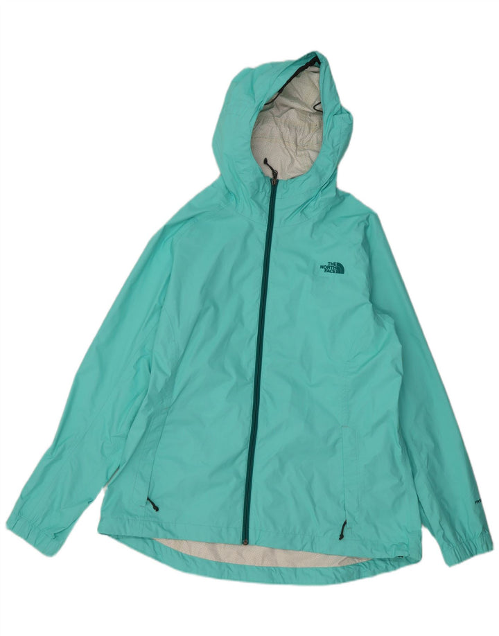 THE NORTH FACE Veste de pluie à capuche Hyvent pour femme UK 18 XL Nylon turquoise