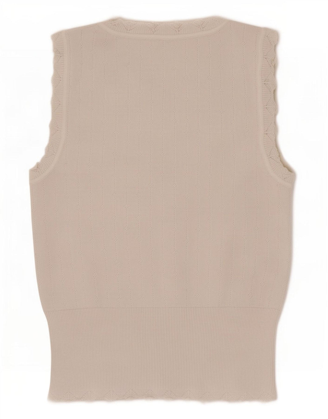 Zara Femme Débardeur UK 12 Medium Blanc Viscose