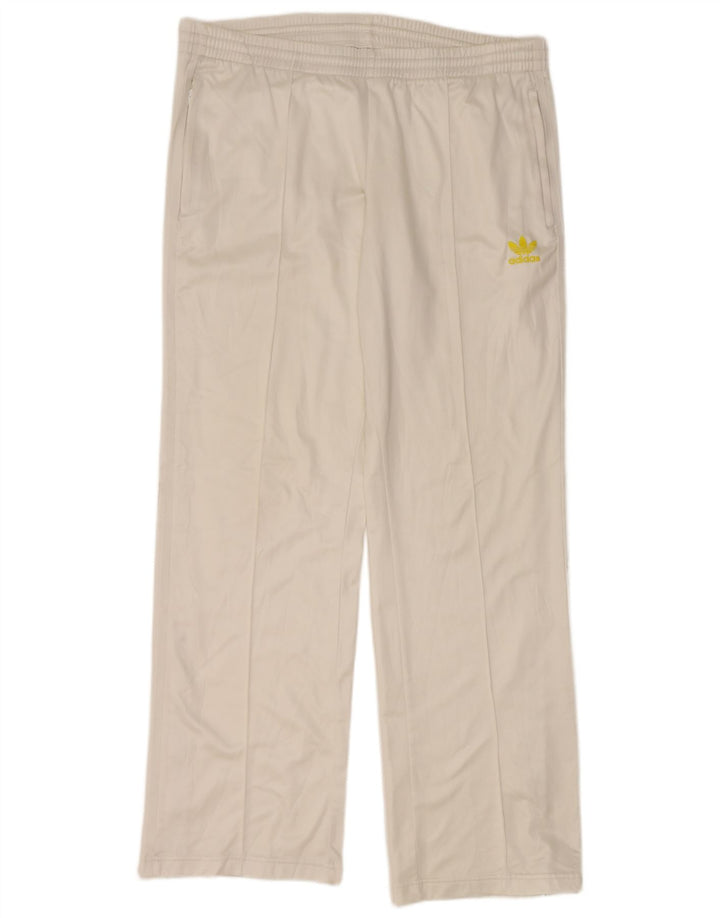 ADIDAS Pantalon de survêtement homme blanc moyen polyester