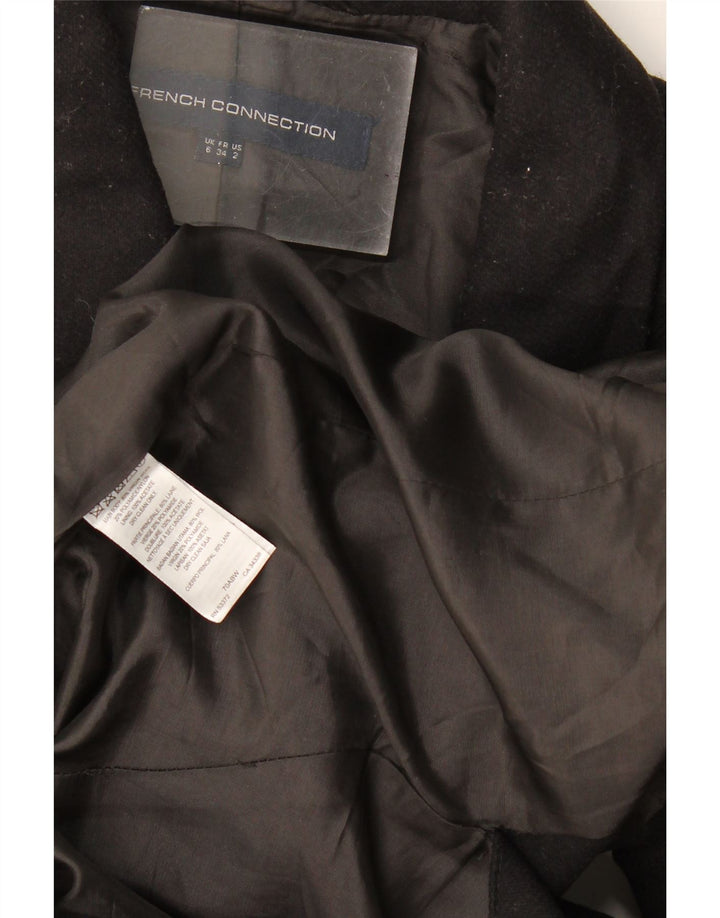French Connection Veste blazer longue surdimensionnée pour femme UK 6 XS Noir