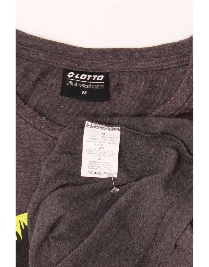 Lotto T-Shirt Graphique Homme Gris Moyen Coton