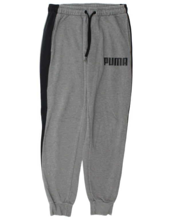 Puma Pantalon de Survêtement Graphic Homme Gris Colorblock