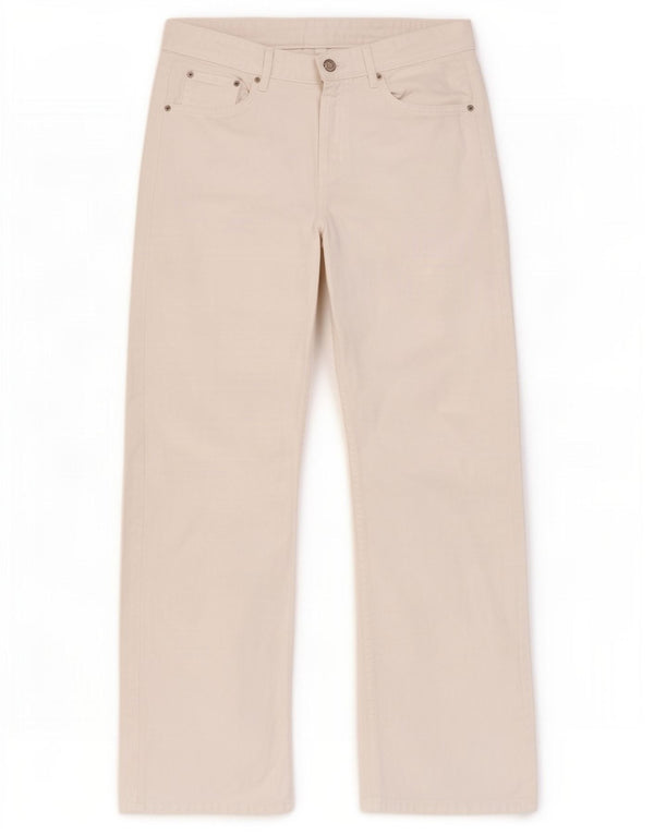 Massimo Dutti Jean ample pour femme EU 38 Small W28 L31 Blanc