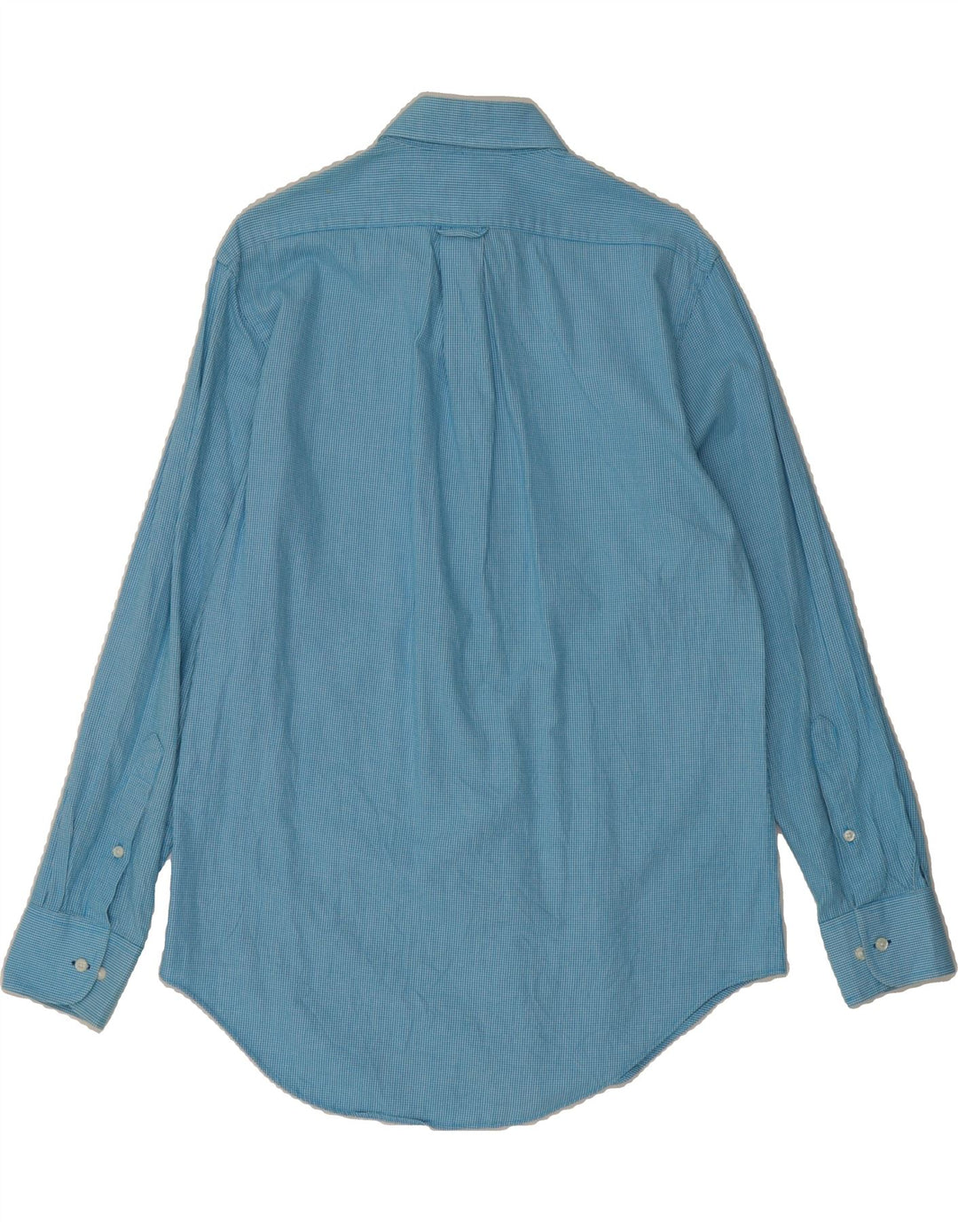 IZOD Mens Shirt Size 15 1/2 Medium Blue Houndstooth Vintage Izod and Second-Hand Izod from Messina Hembry 