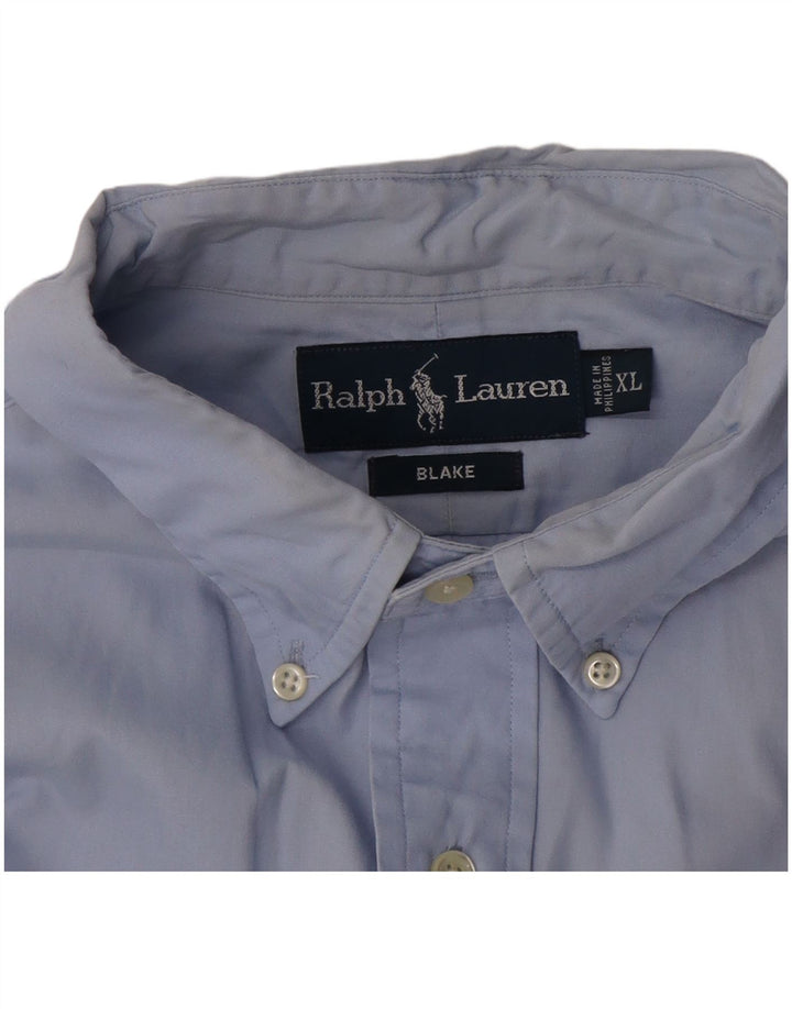 Ralph Lauren Chemise à manches courtes Blake pour homme XL Bleu