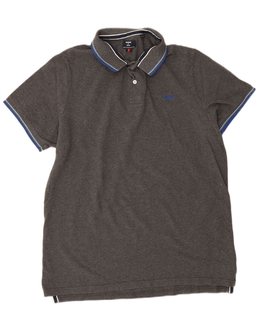 Superdry Polo Homme 2XL Gris Coton