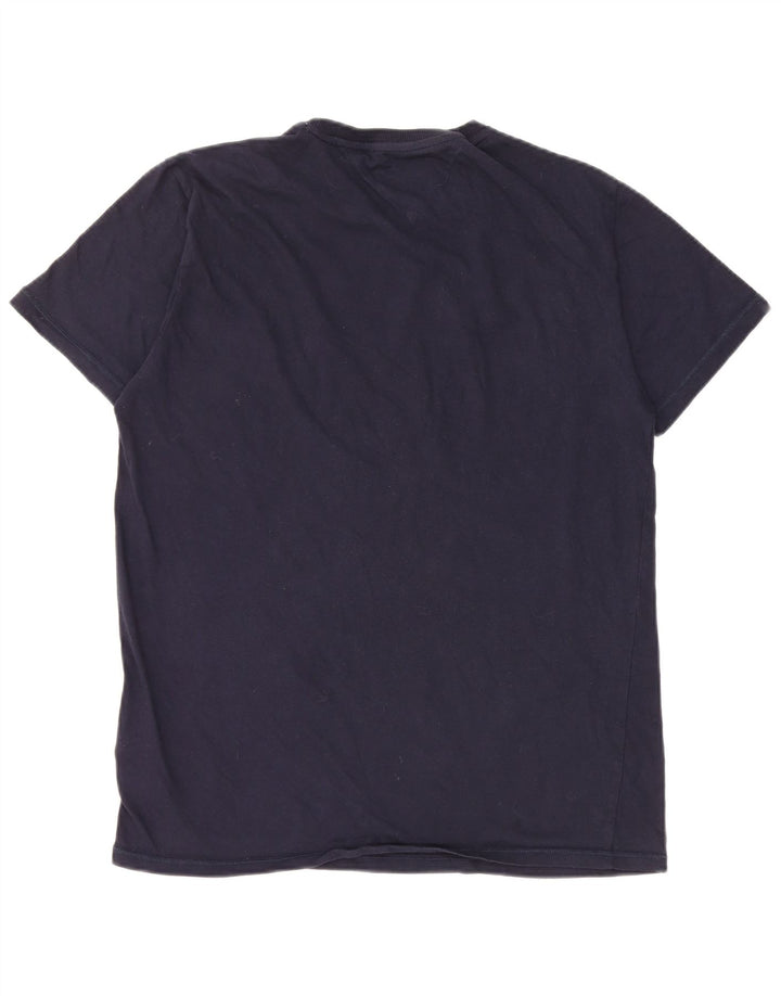 TOMMY HILFIGER T-Shirt Homme Bleu Marine Moyen Coton