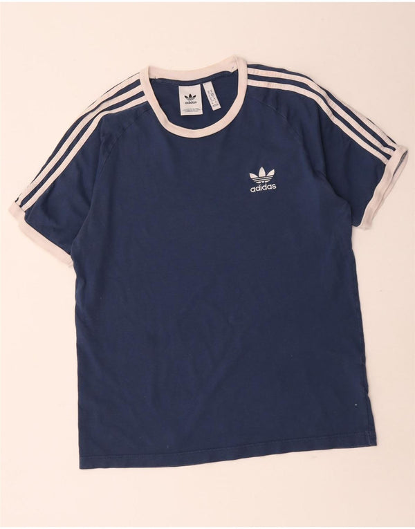 Adidas T-Shirt Homme Top Bleu Marine Moyen Coton