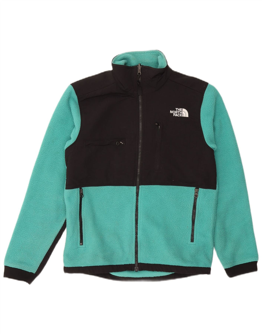 THE NORTH FACE Veste polaire pour homme UK 36 Small Turquoise Colourblock