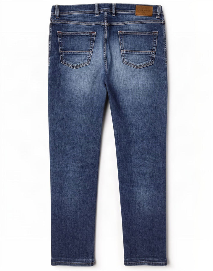Bugatti Jean Droit Regular Homme W36 L32 Bleu Coton