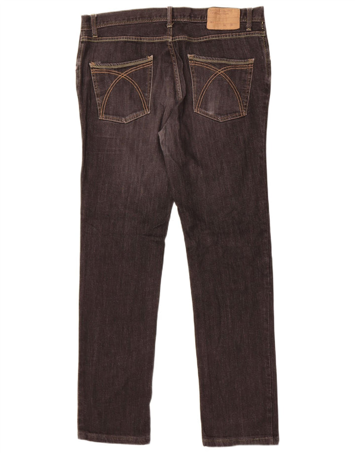 Benetton Jean Slim W36 L31 Homme Noir