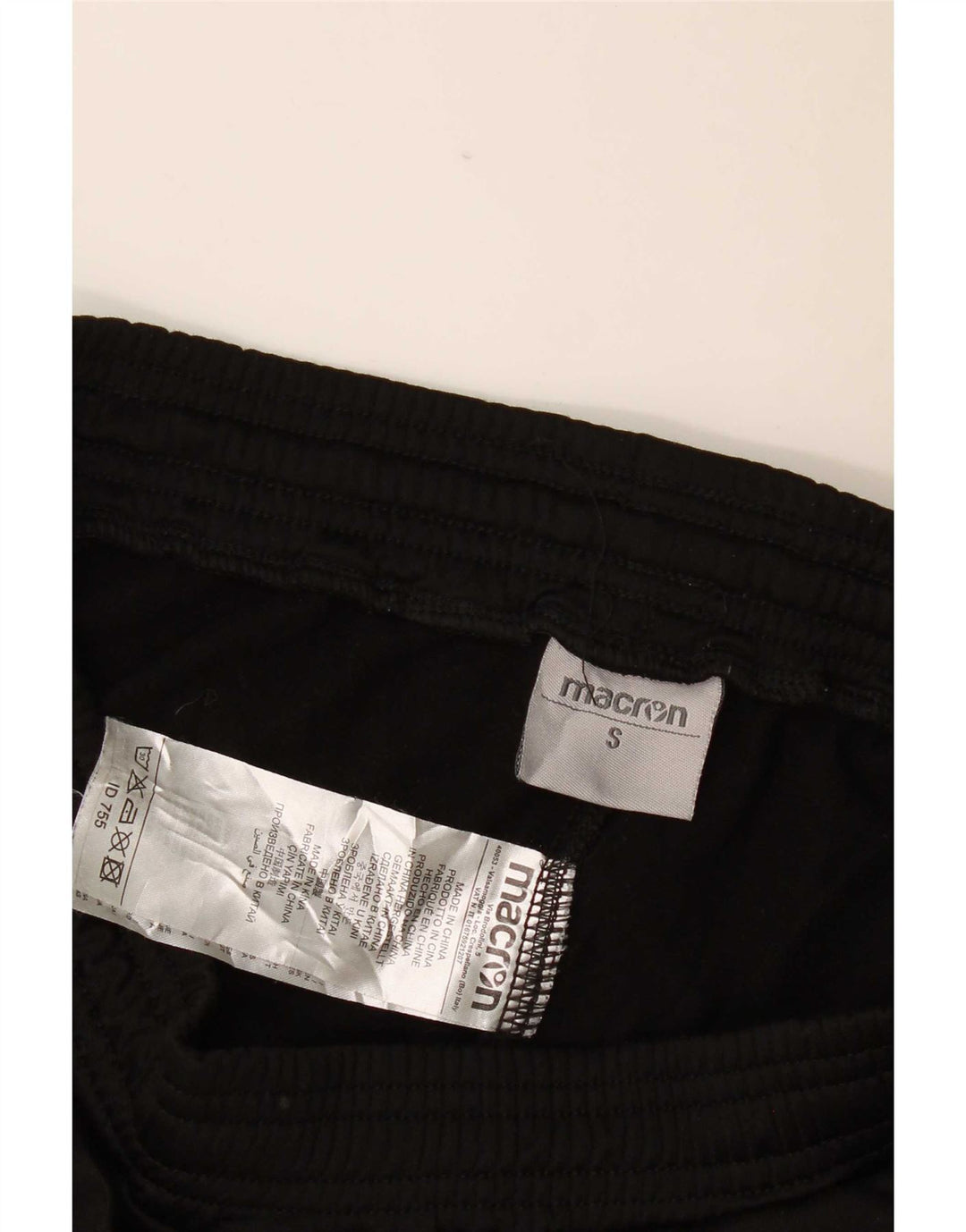 Macron Pantalon de Survêtement Graphique Homme Joggers Petit Noir Polyester