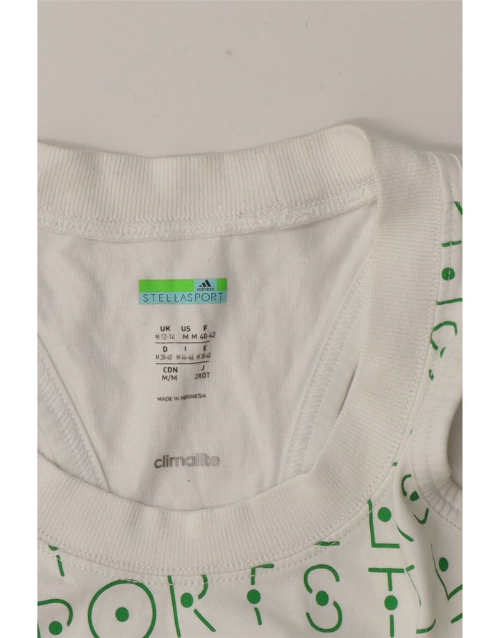 Adidas Femmes Stella Graphic Débardeur UK 12/14 Moyen Blanc