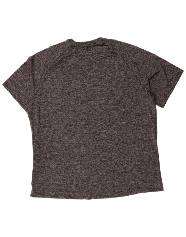 Under Armour T-Shirt Homme Top 2XL Gris Moucheté Polyester