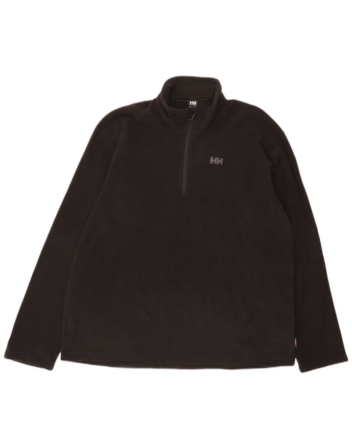 Helly Hansen Pull polaire à col zippé pour homme 3XL Noir Polyester