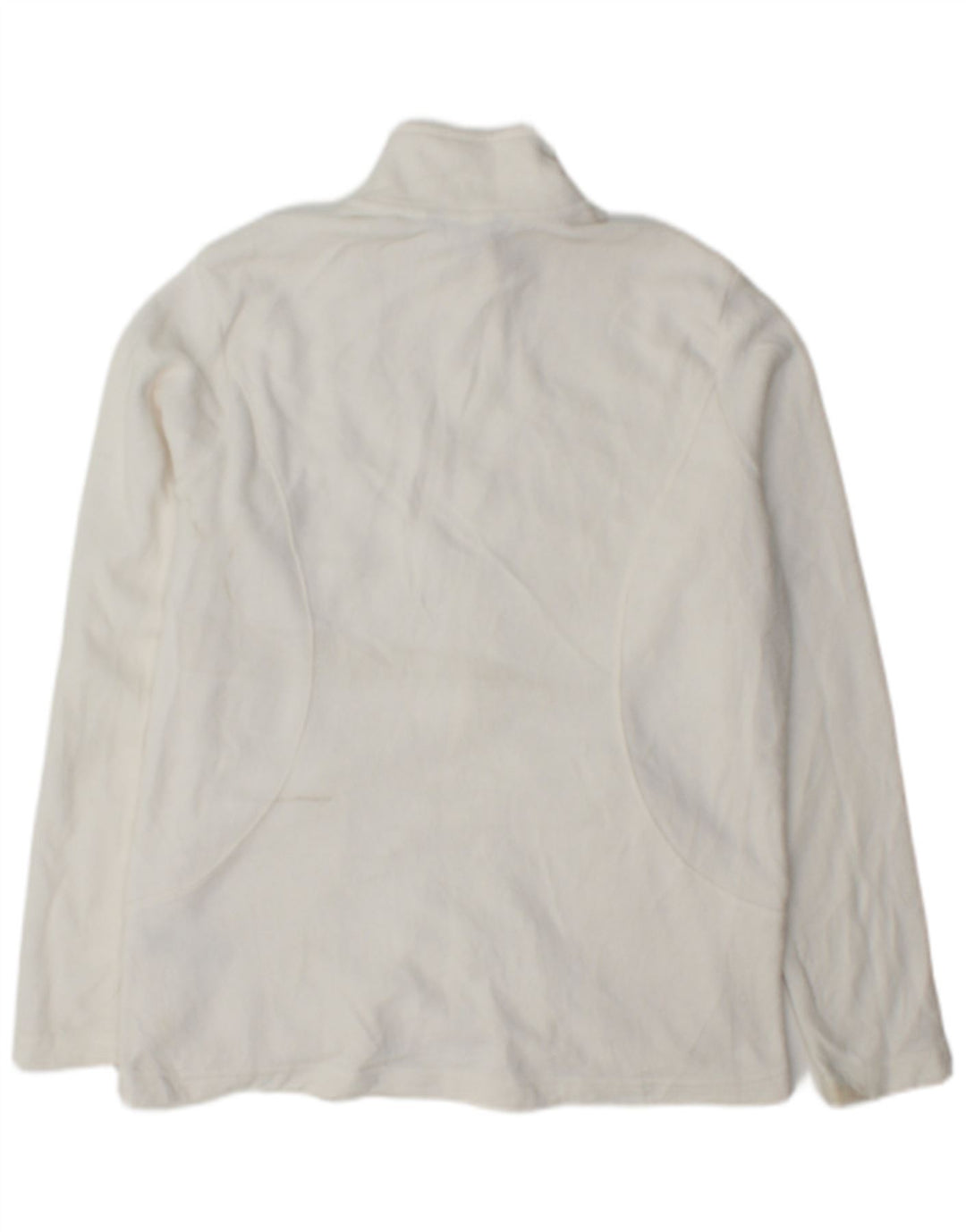 Marks & Spencer Veste polaire pour femme UK 14 Large Blanc Polyester