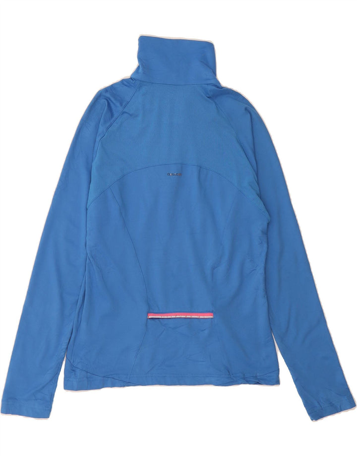 ADIDAS Womens Clima 365 Zip Neck Pullover Tracksuit Top UK 14 Medium Blue Vintage Adidas and Second-Hand Adidas from Messina Hembry 