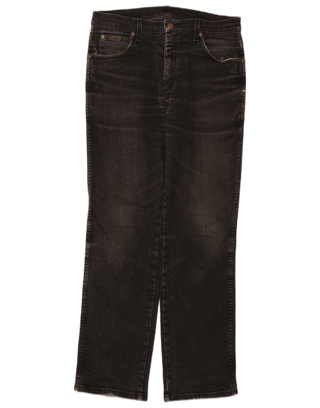 WRANGLER Jean droit extensible Texas W33 L32 pour homme en coton noir