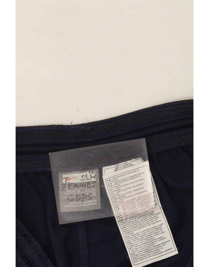 Nike Short de sport pour homme Large en polyester rayé bleu marine