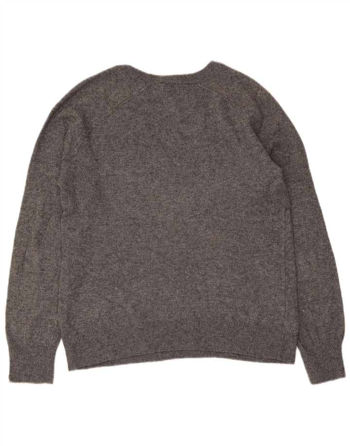 ZARA Pull col bateau pour femme UK 14 Gris moyen