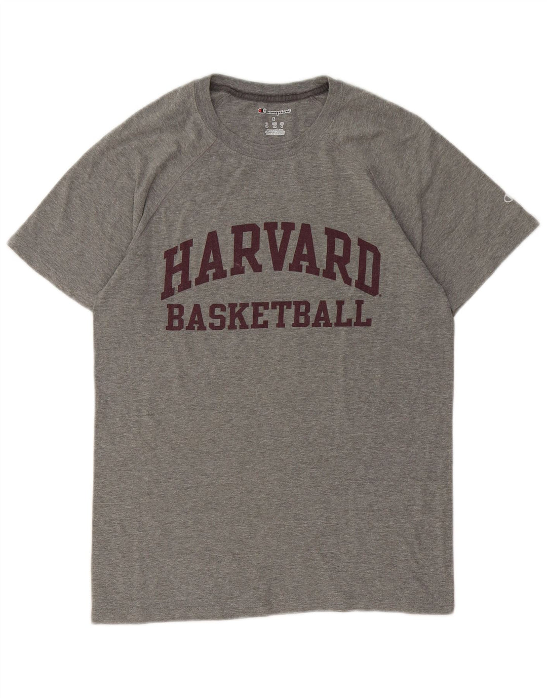 CHAMPION T-Shirt Graphique Harvard Homme Gris Moyen Chiné