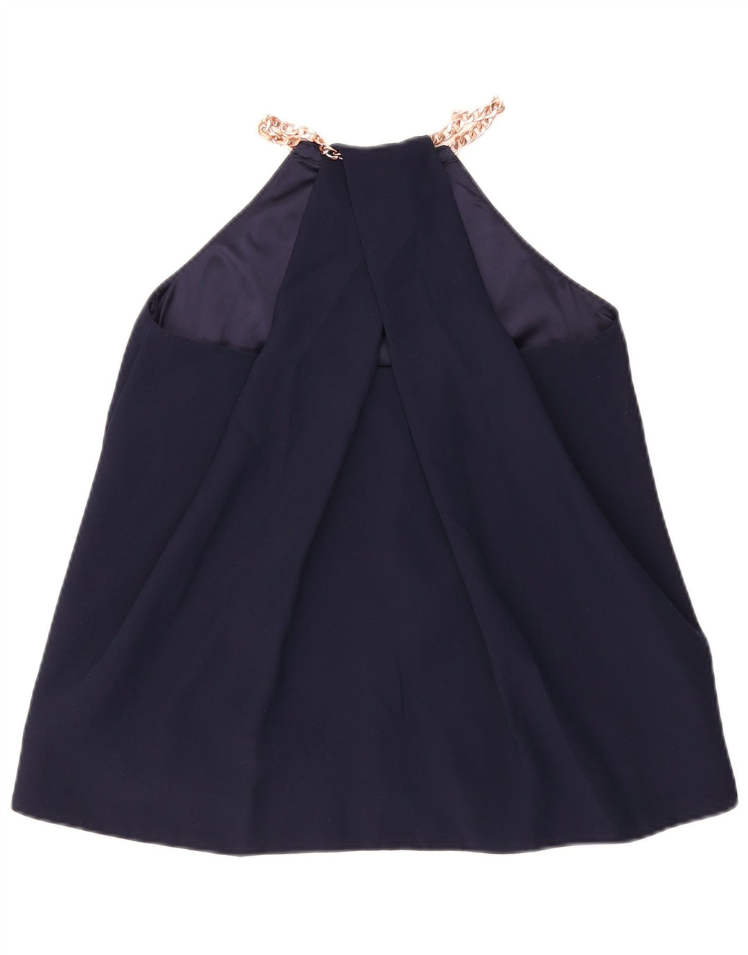 Ted Baker Haut caraco pour femme Taille 2 Petit Bleu marine Polyester