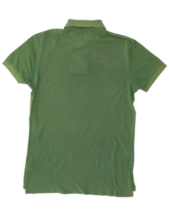 Tommy Hilfiger Polo Homme Vert Moyen Coton