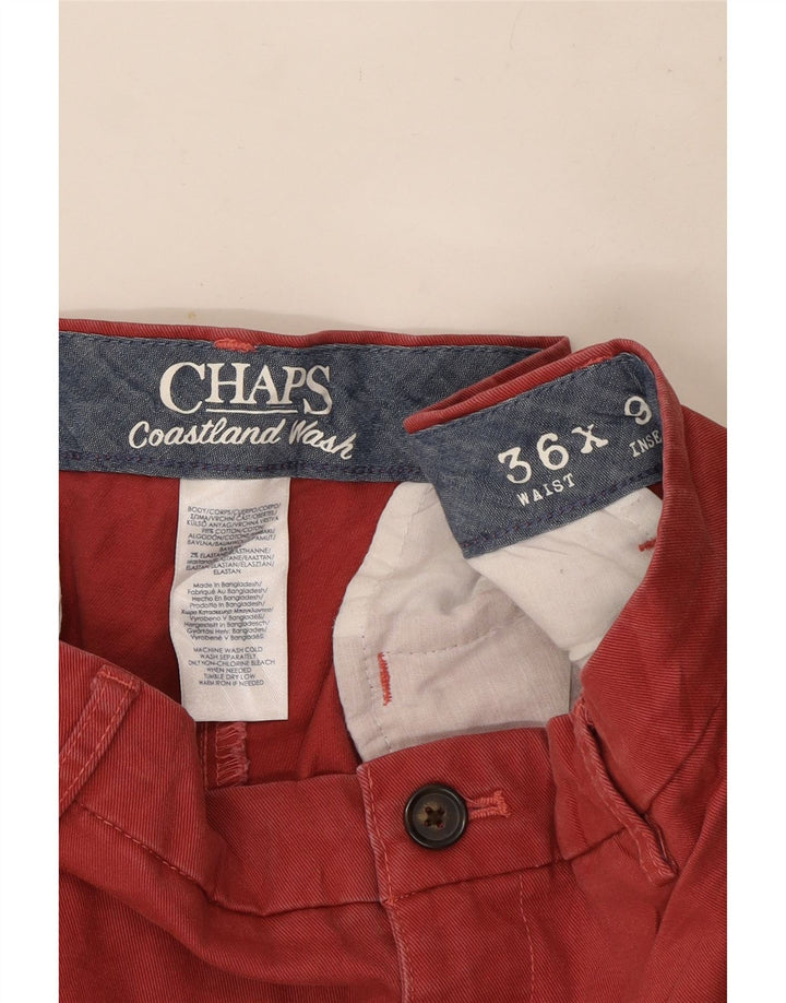 Chaps Short Chino Homme W36 Large Rouge Coton