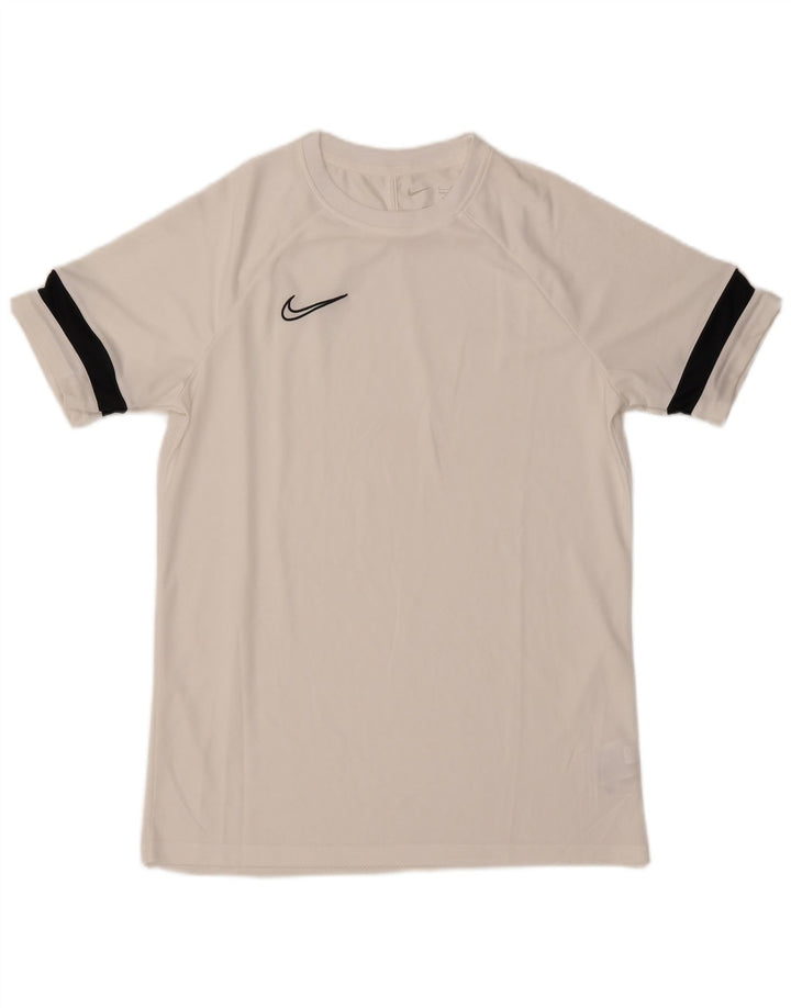 Nike Hommes Dri Fit T-Shirt Haut Large Blanc Colorblock Polyester