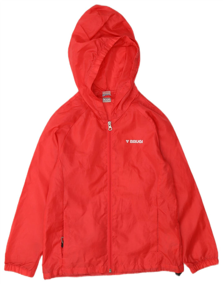Brugi Veste de pluie à capuche fille 7-8 ans Rose Polyester