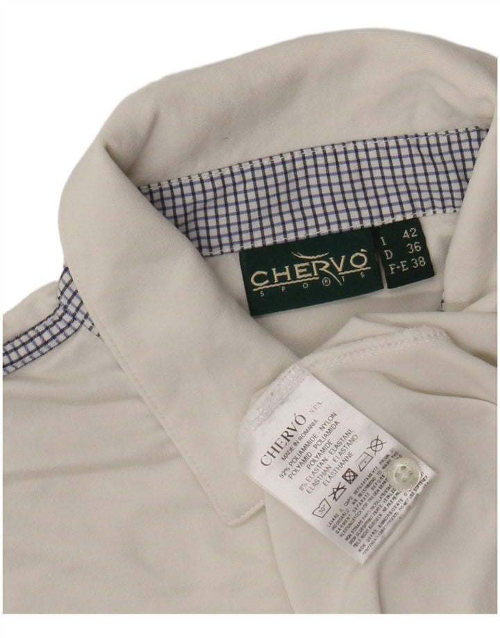 Chervo Polo Femme IT 42 Medium Blanc Polyamide