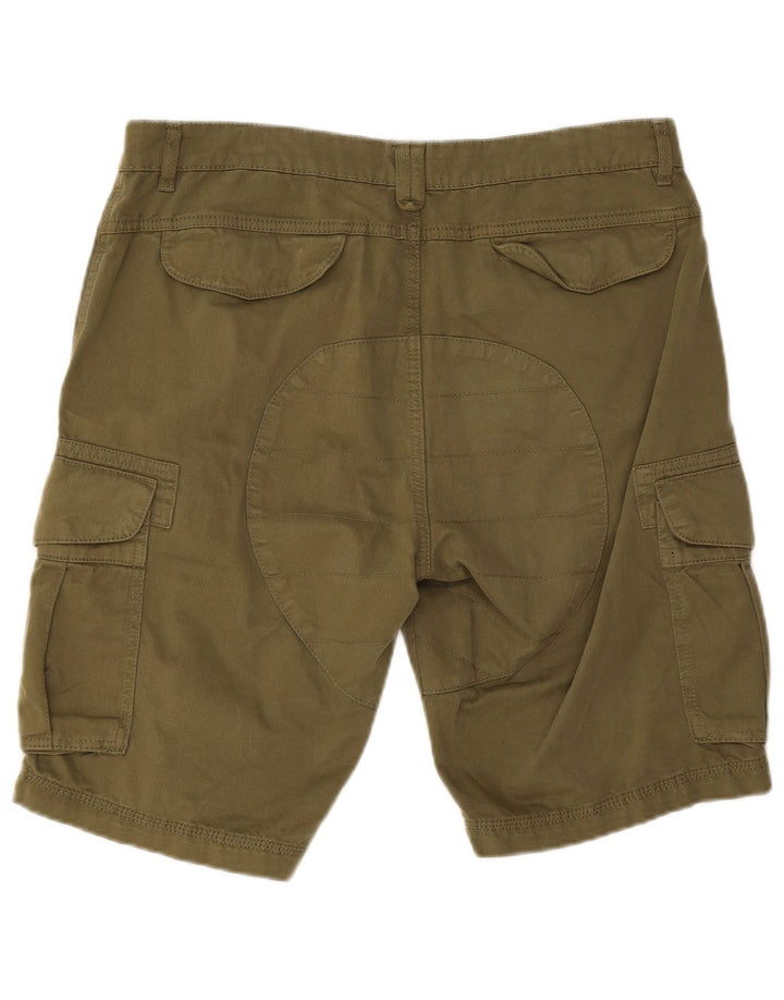 Bench Short Cargo Homme W32 Coton Kaki Moyen