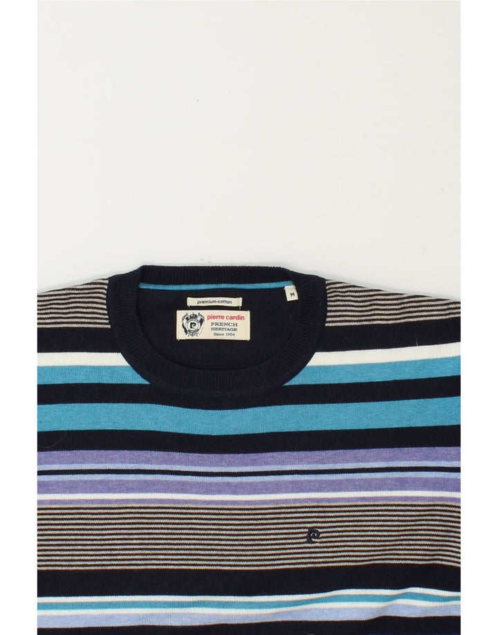 PIERRE CARDIN Mens Heritage Crew Neck Jumper Sweater Medium Multicoloured Vintage Pierre Cardin and Second-Hand Pierre Cardin from Messina Hembry 