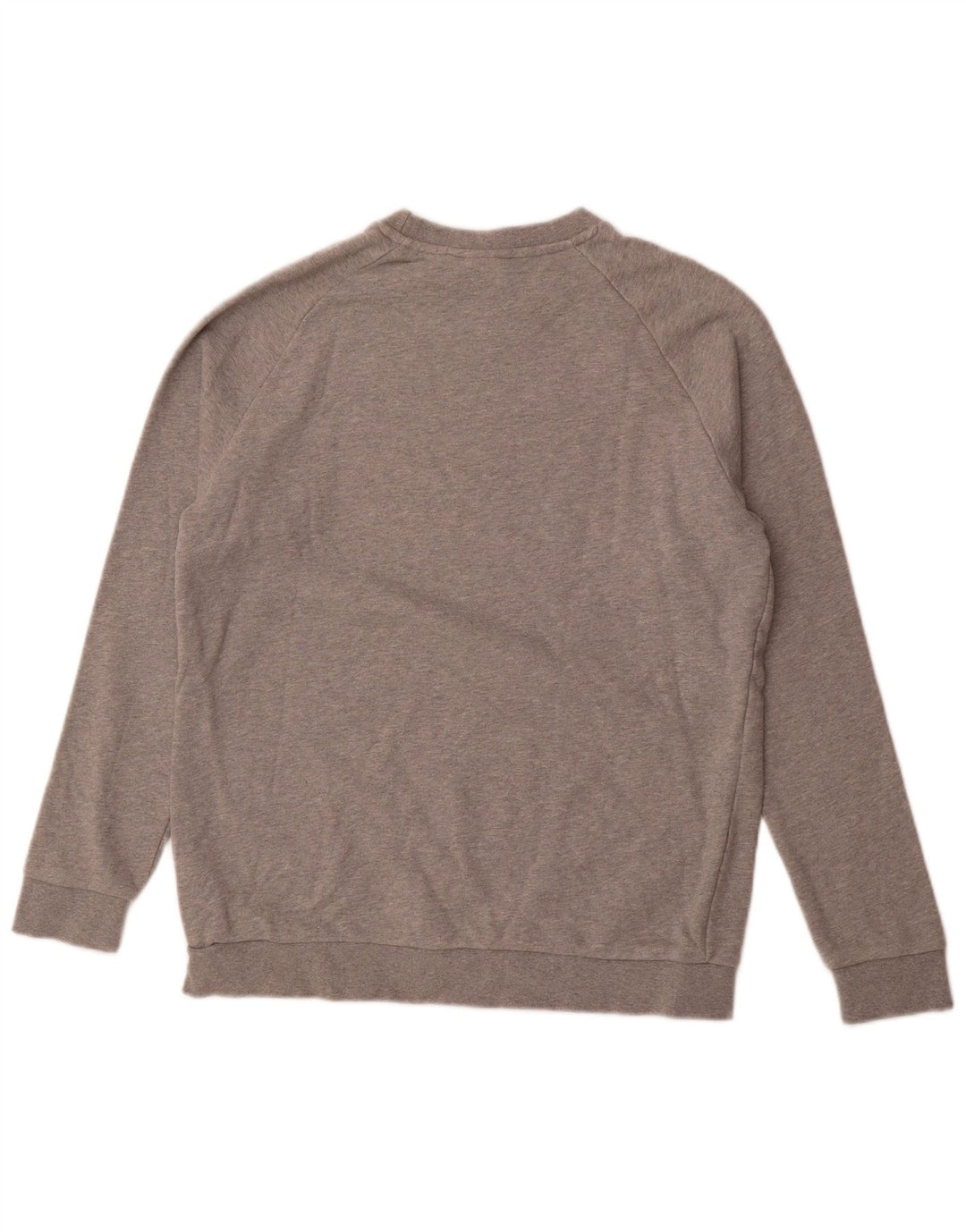 ADIDAS Mens Graphic Sweatshirt Jumper Medium Grey Cotton