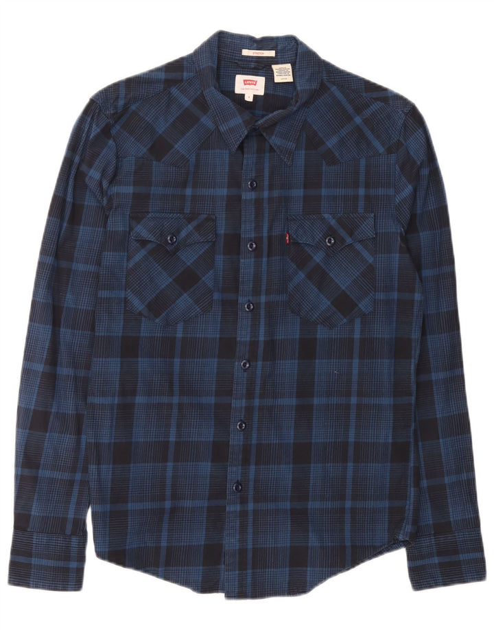 Levi's Chemise Homme Petit Carreau Bleu Marine Coton