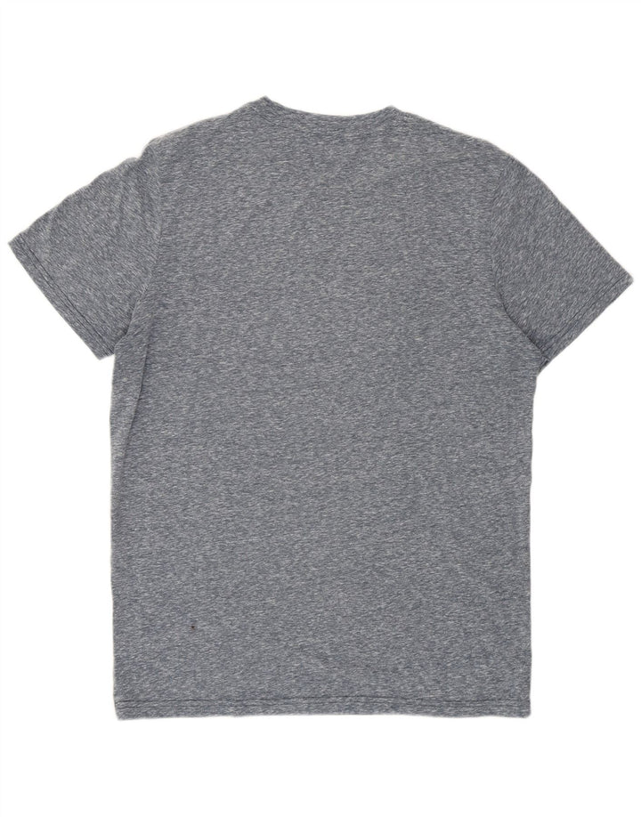 Jack & Jones T-Shirt Graphique Homme Bleu Moyen Moucheté