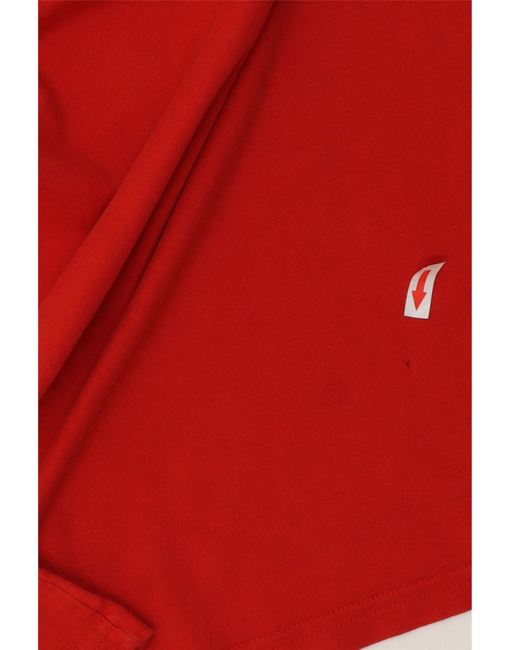 ADIDAS T-Shirt Graphique Homme Rouge Moyen Coton