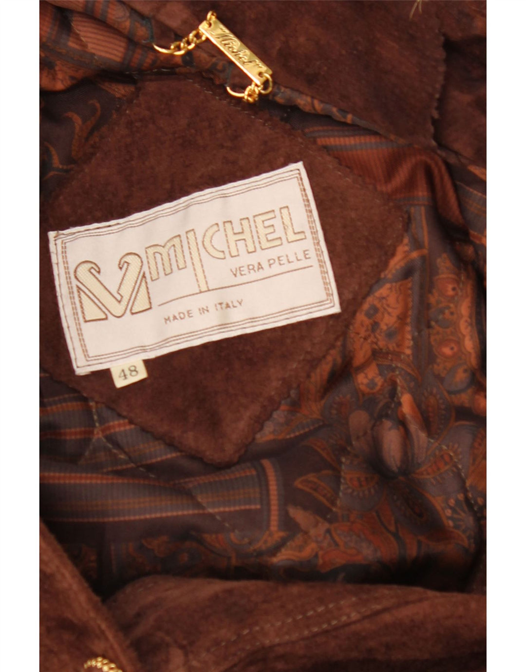 MICHEL Manteau coupe-vent surdimensionné en daim pour femme IT 48 XL Marron