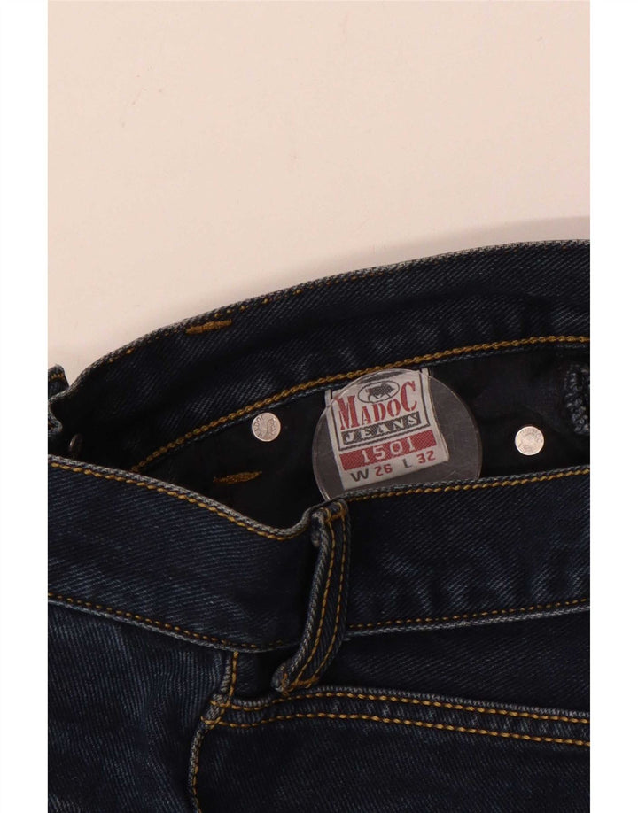 vintage Femme Bootcut Jeans W26 L29 Bleu Marine Coton